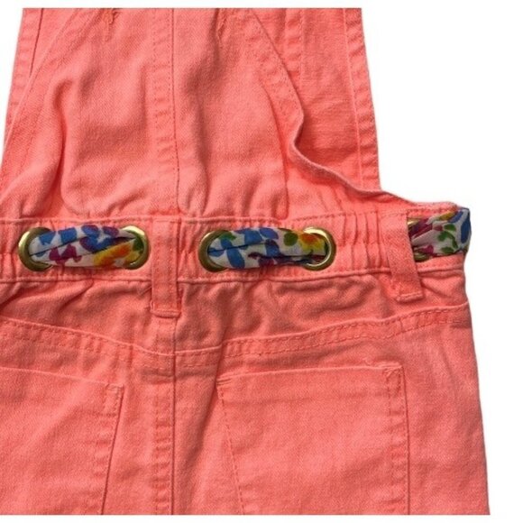 NWT CHILLIPOP Baby Girl's Size 24 Months Coral Overall Skirt Floral Scarf - Picture 5 of 8